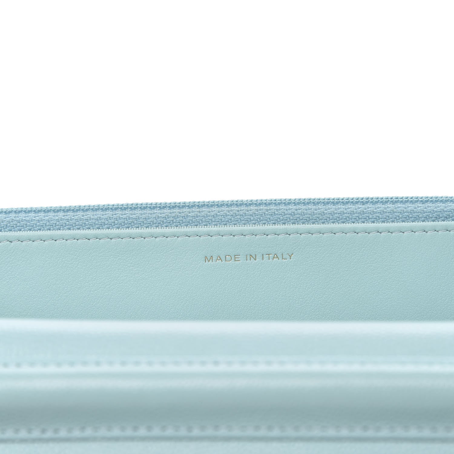 Chanel Caviar Quilted Wallet On Chain WOC Light Blue 7 of 10