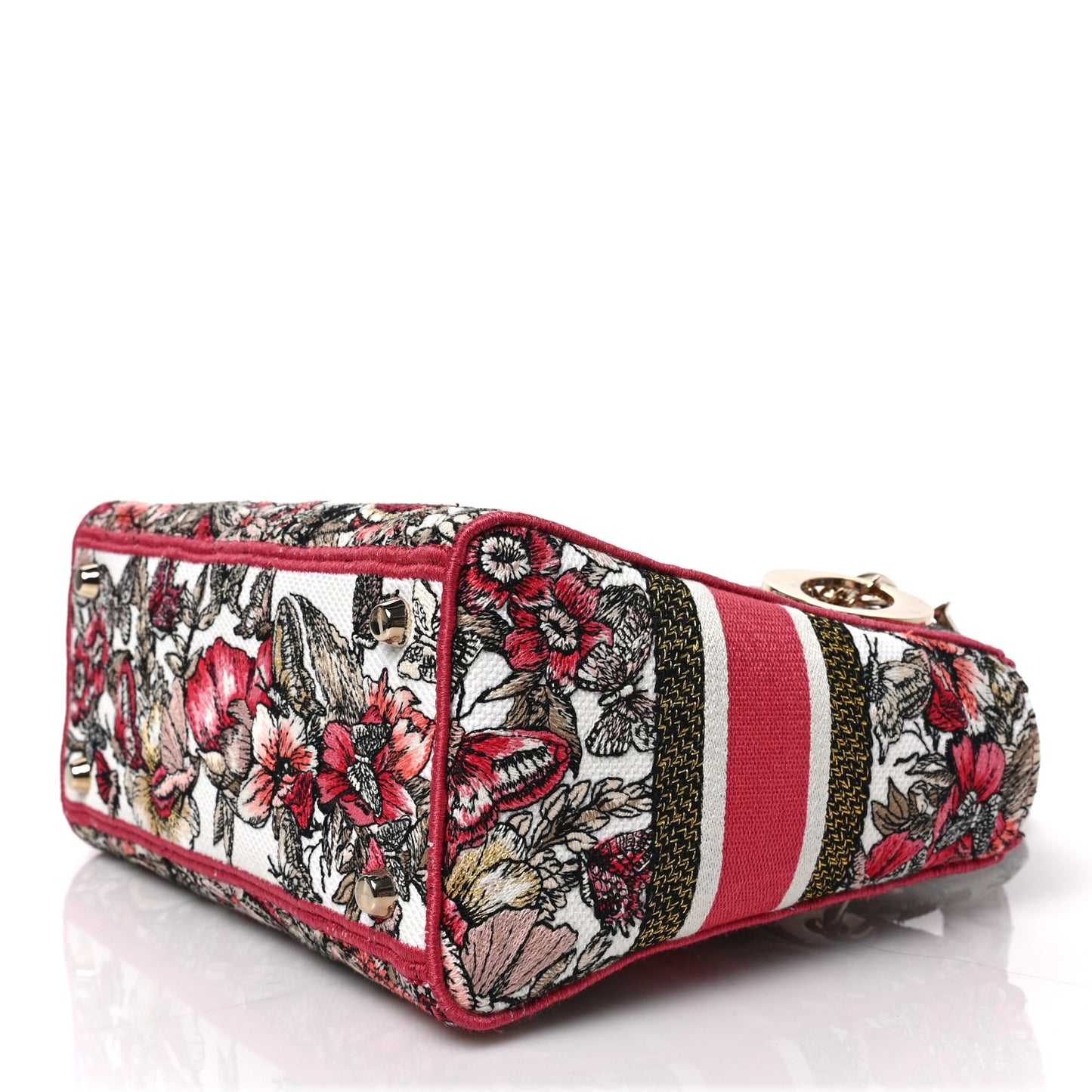 Canvas Embroidered Butterfly Print Medium Lady D-Lite Multicolor