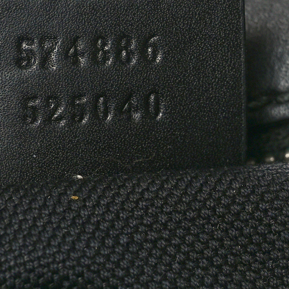 Gucci GG Supreme Monogram Web Shoulder Bag Black Grey 7 of 10