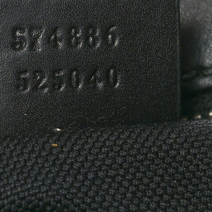 Gucci GG Supreme Monogram Web Shoulder Bag Black Grey 7 of 10