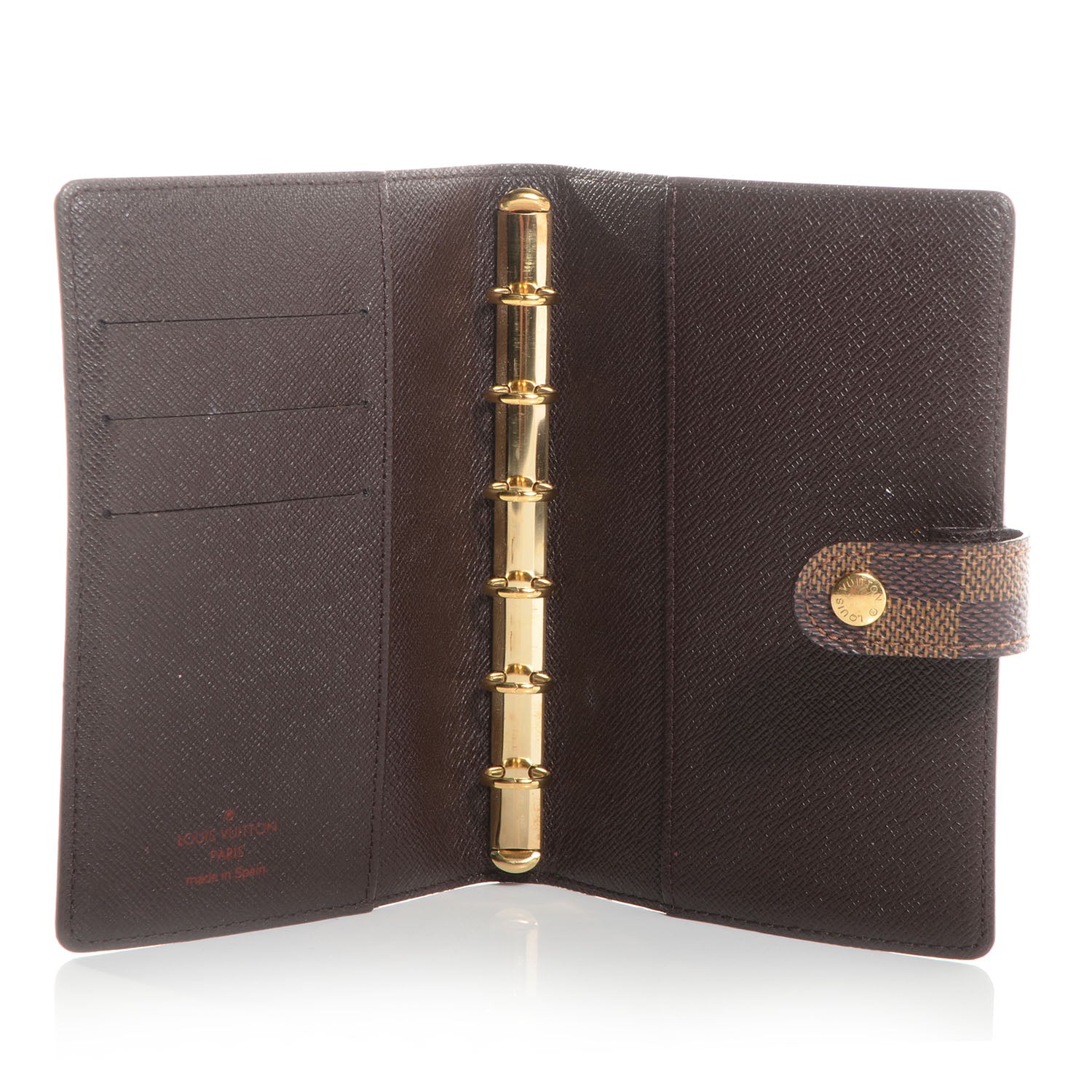 Louis Vuitton Damier Ebene Small Ring Agenda 5 of 7