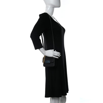 Valentino Garavani Pebbled Calfskin Micro VSling Shoulder Bag Black 2 of 8