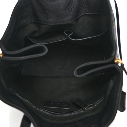 Alexander McQueen Pebbled Calfskin Skull Padlock Tote Black 5 of 11