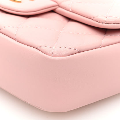 Chanel Lambskin Quilted Mini Heart Charms Flap Light Pink 9 of 9