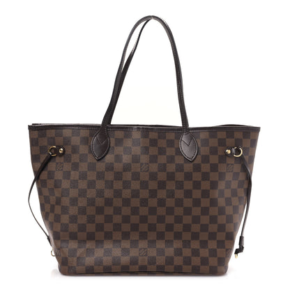 Louis Vuitton Damier Ebene Neo Neverfull MM Rose Ballerine 1 of 10