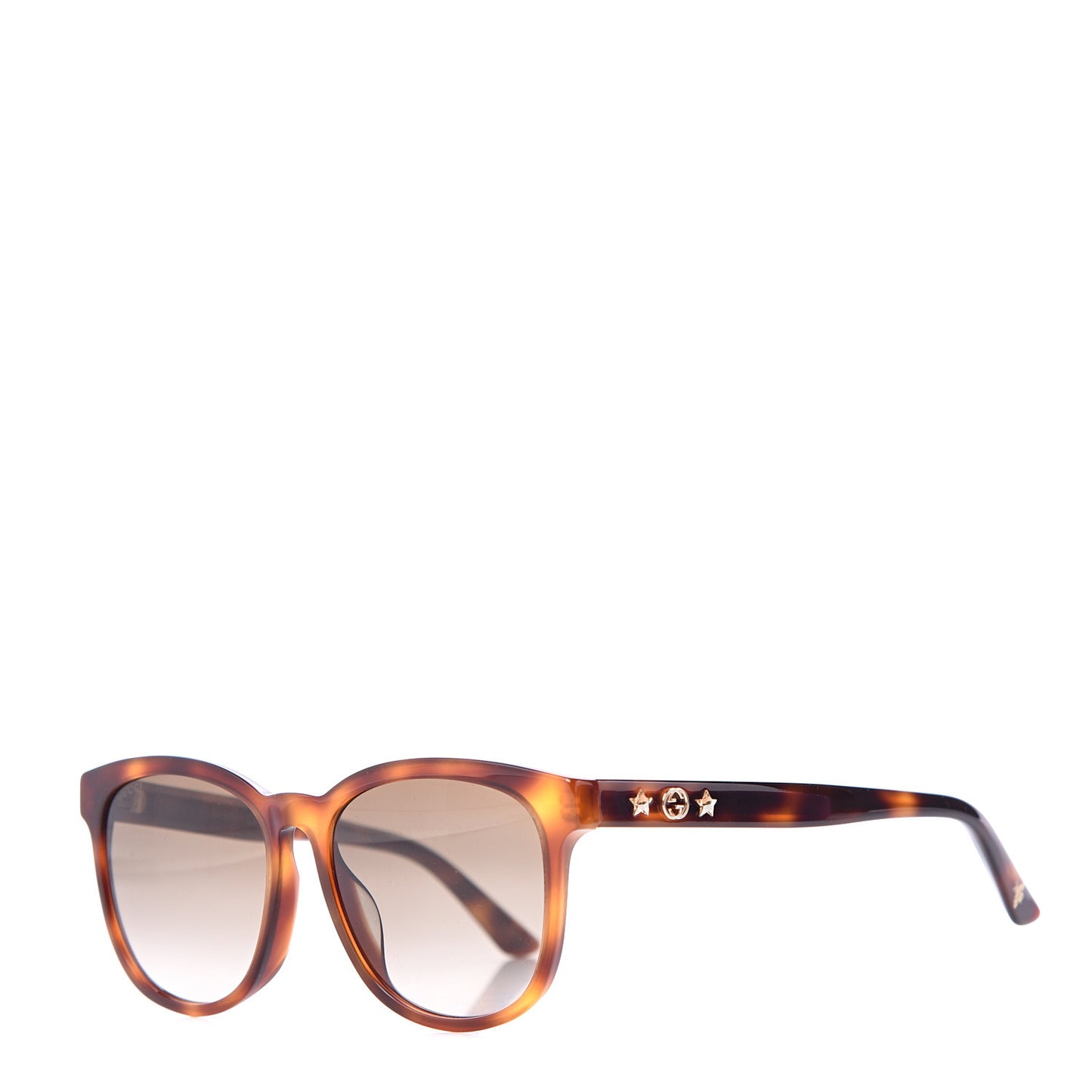 Round Frame Star Sunglasses GG0232SK Tortoiseshell