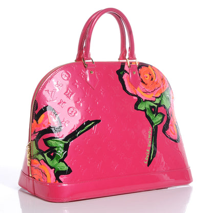 Louis Vuitton Vernis Roses Alma MM Rose Pop 3 of 8