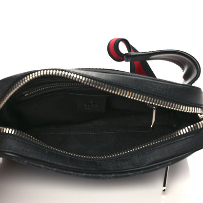 Gucci Soft GG Supreme Monogram Web Belt Bag Black Grey 5 of 7