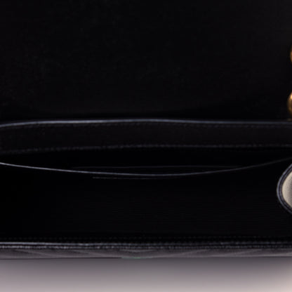 Saint Laurent Grain De Poudre Matelasse Chevron Medium Monogram Satchel Black 5 of 11