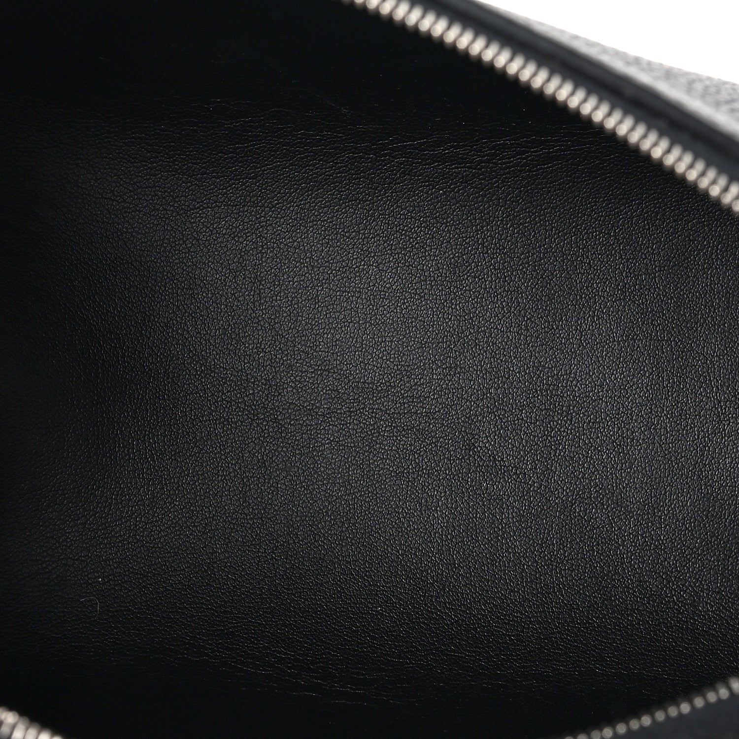 Celine Textured Calfskin Cosmetic Pouch Bag Black 5 of 8
