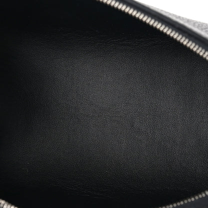 Celine Textured Calfskin Cosmetic Pouch Bag Black 5 of 8