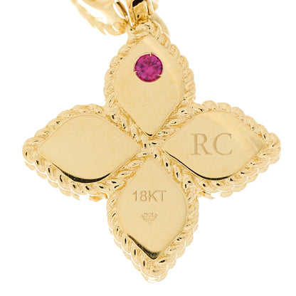 Roberto Coin 18K Yellow Gold Diamond Mother of Pearl Venetian Princess Drop Earrings 4 of 4