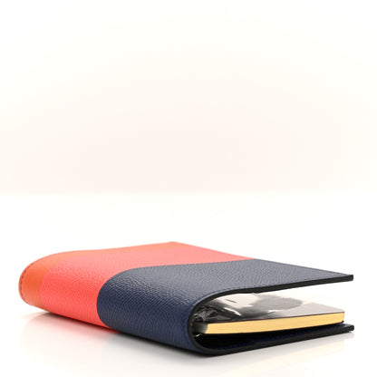 Hermes Epsom Casaque Couverture Agenda Cover GM Bleu Saphir Rose 3 of 6