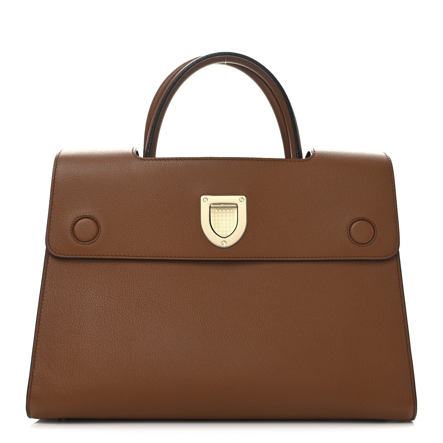 Christian Dior Grained Calfskin Medium Diorever Flap Brown 1 of 9