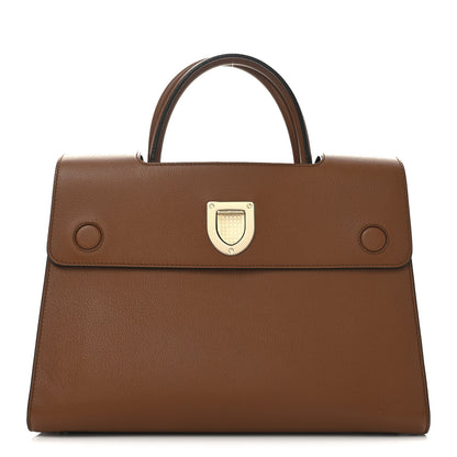 Christian Dior Grained Calfskin Medium Diorever Flap Brown 1 of 9