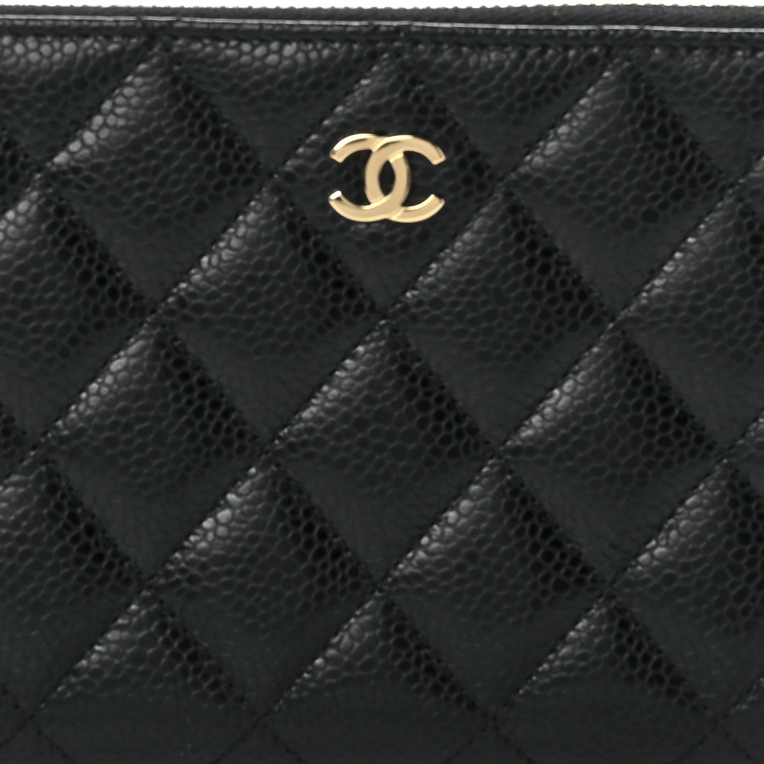 Chanel Caviar Quilted Large Gusset Zip Around Wallet Black 8 of 12