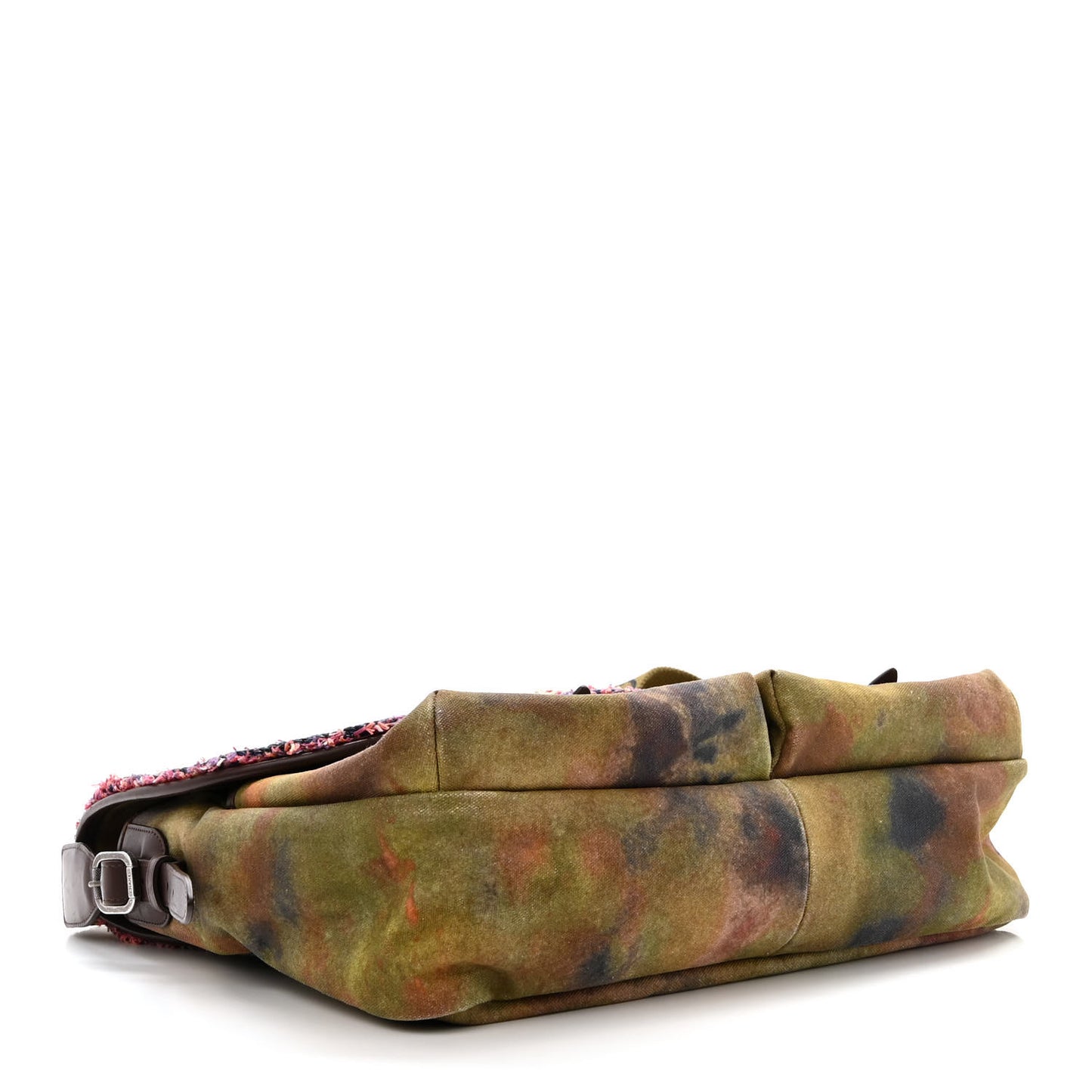 Washed Toile Large Graffiti On The Pavements Messenger Khaki Multicolor