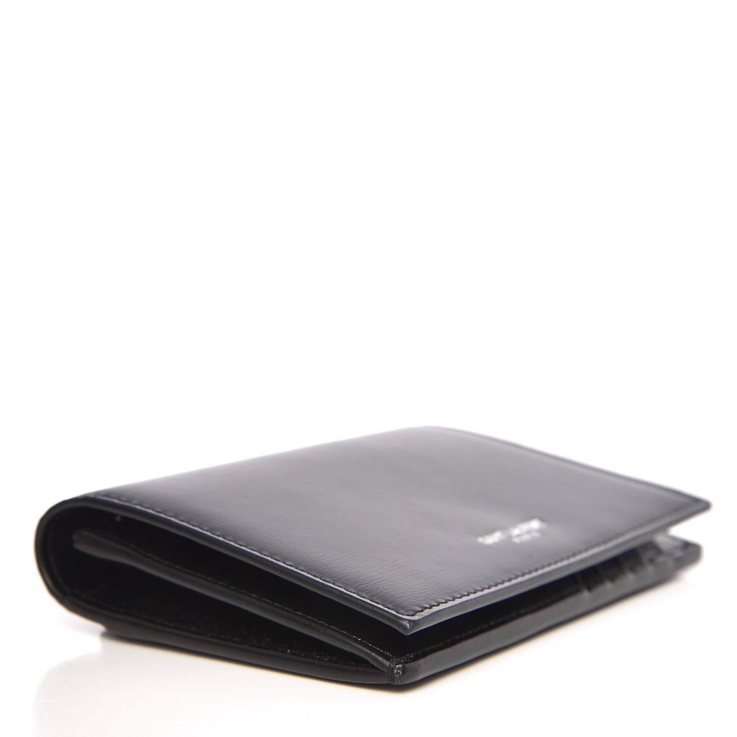 Saint Laurent Calfskin Fragments Flap Wallet Black 4 of 8