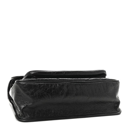Saint Laurent Crinkled Calfskin Matelasse Monogram Medium Niki Chain Satchel Black 4 of 10