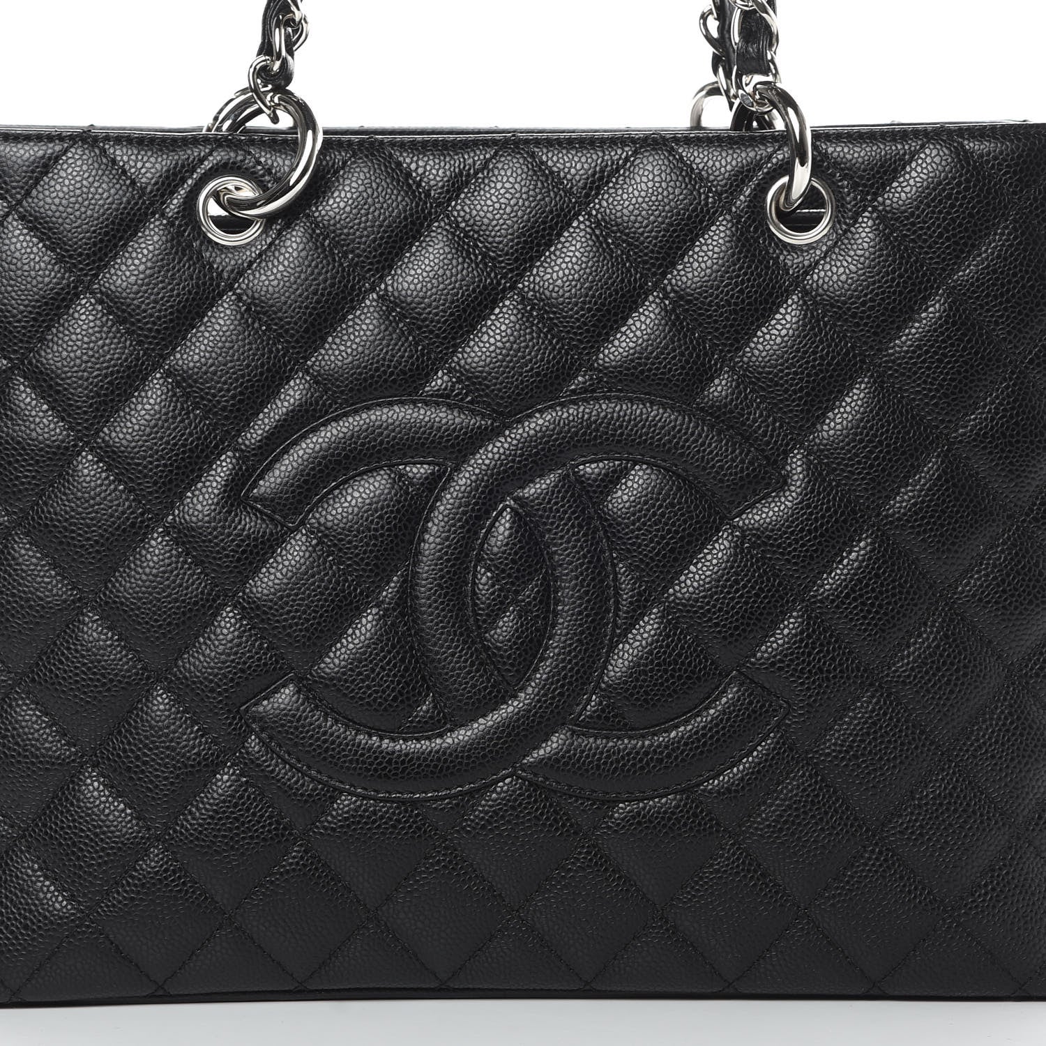 Chanel Caviar Quilted Grand Shopping Tote GST Black 8 of 11