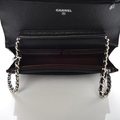 Chanel Caviar Quilted Wallet On Chain WOC Black 5 of 11
