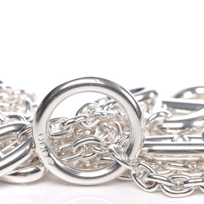 Hermes Sterling Silver Farandole Necklace 160 4 of 8