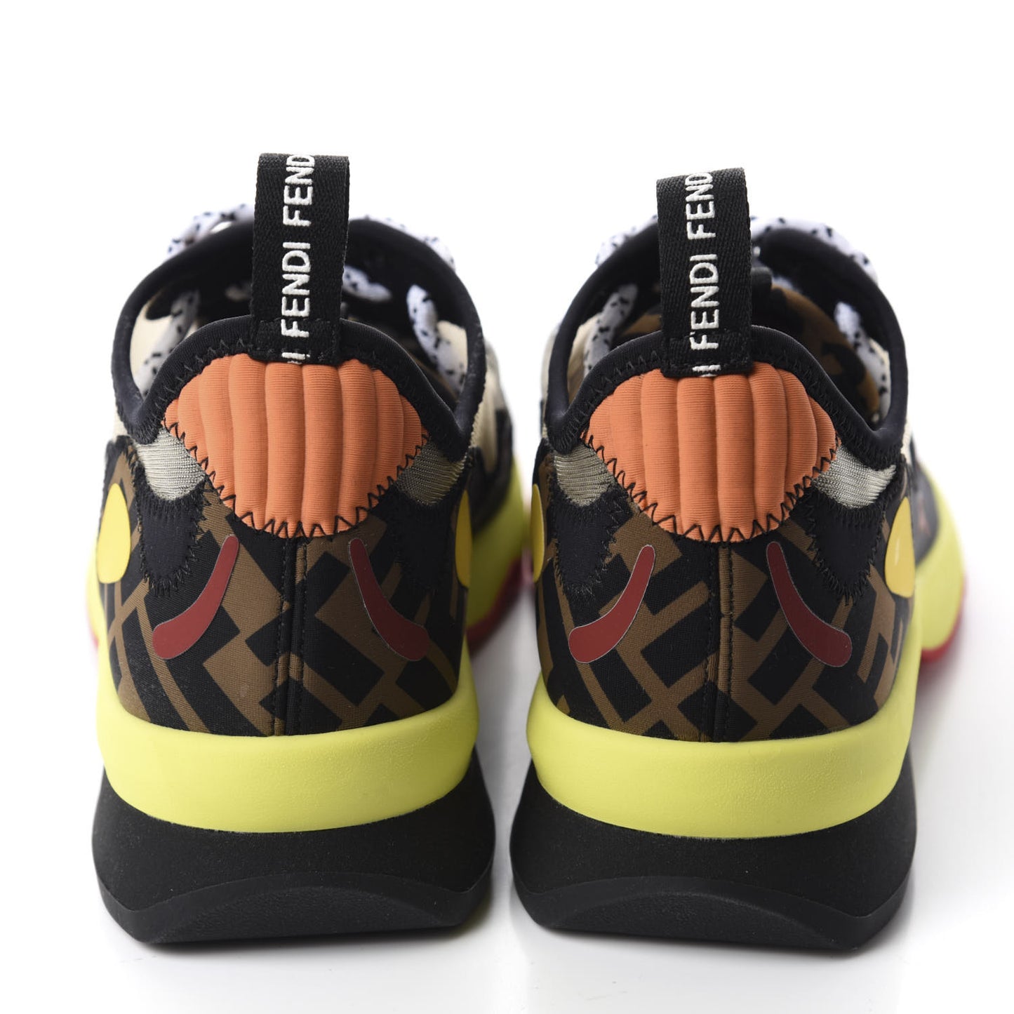 Technical Mesh Lycra FFreedom Patchwork Sneakers 37.5 Nude Tobacco Black