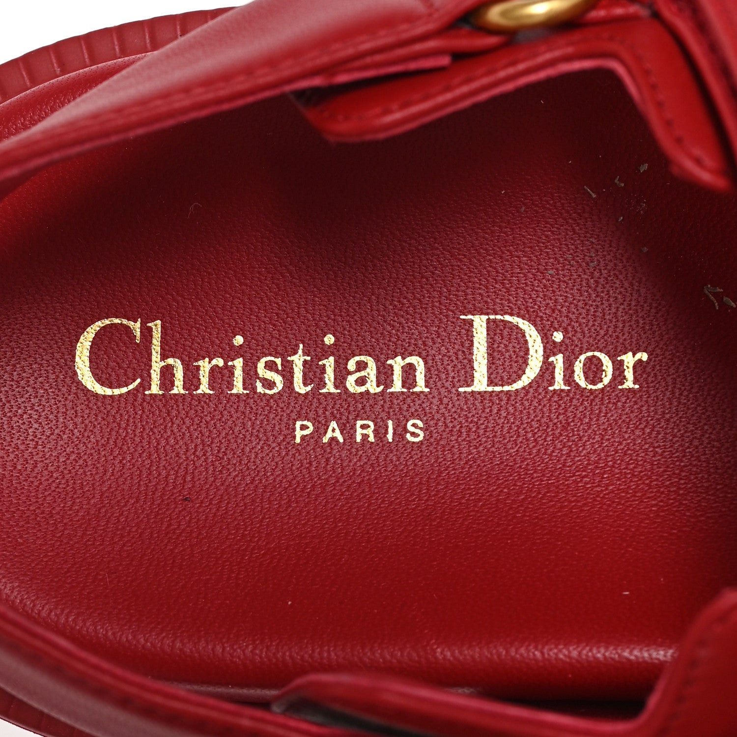 Christian Dior Lambskin Dioract 10mm Sandals 37.5 Raspberry 8 of 10