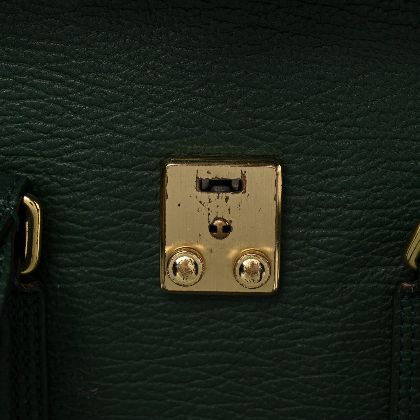 Textured Calfskin Medium Pashli Satchel Jade