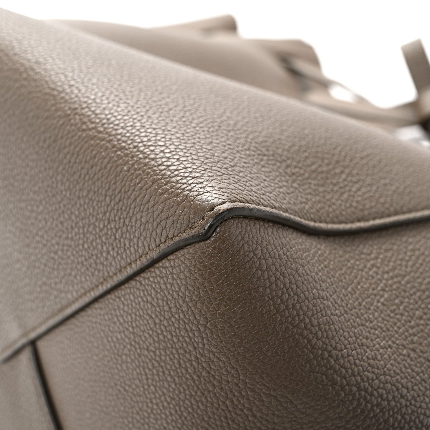 Celine Soft Grained Calfskin Small Belt Cabas Phantom Taupe 12 of 14