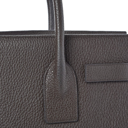 Saint Laurent Grained Calfskin Small Sac De Jour Earth 10 of 13