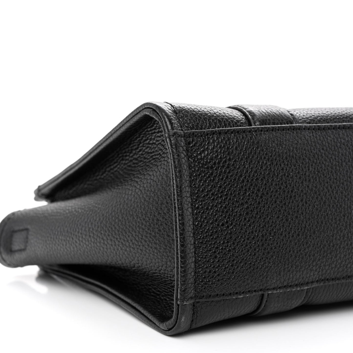 Grained Calfskin Small The Tote Bag Black