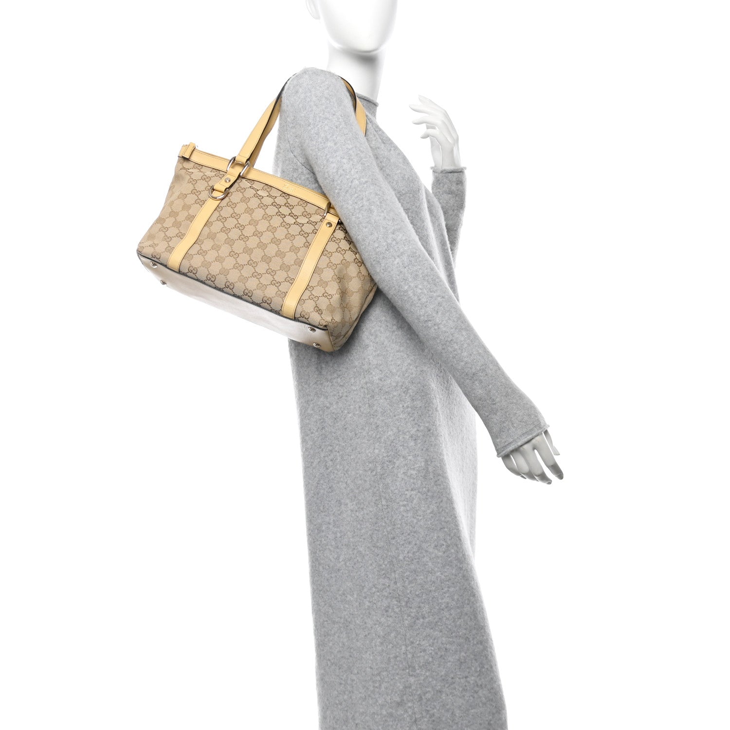 Gucci Monogram Medium Abbey Tote Yellow 2 of 10