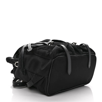 Prada Tessuto Nylon Soft Calfskin Small Backpack Black 4 of 12