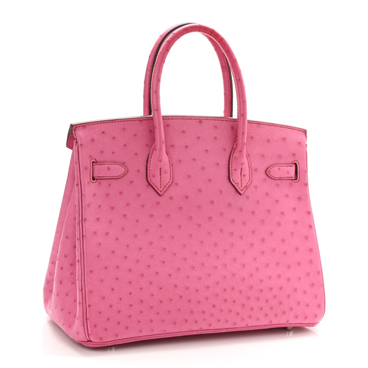 Ostrich Birkin 30 Rose Tyrien