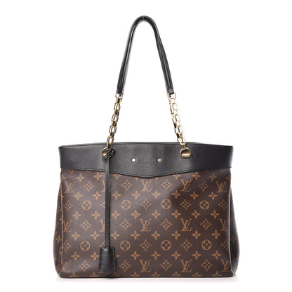 Louis Vuitton Monogram Pallas Shopper Black 1 of 9