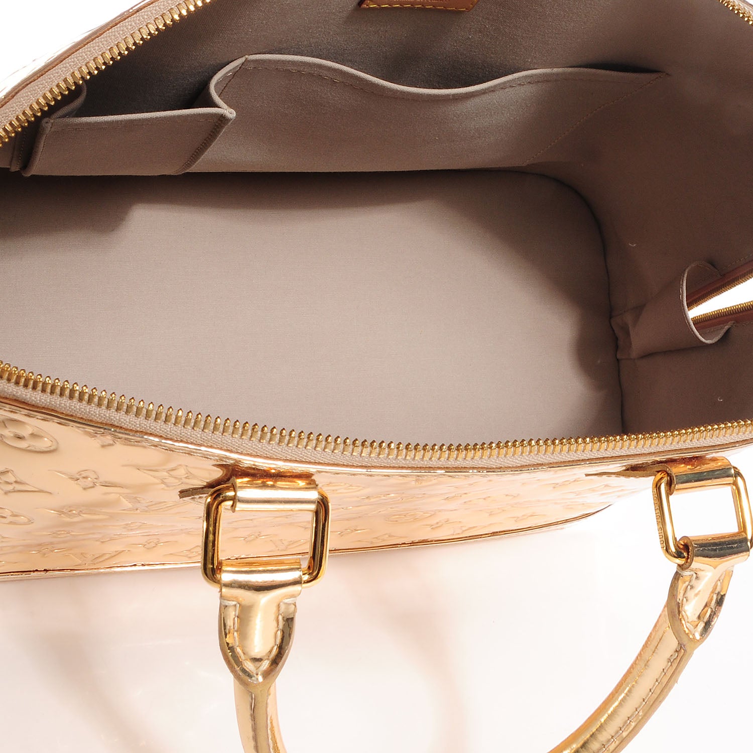 Louis Vuitton Monogram Miroir Alma MM Gold 6 of 8