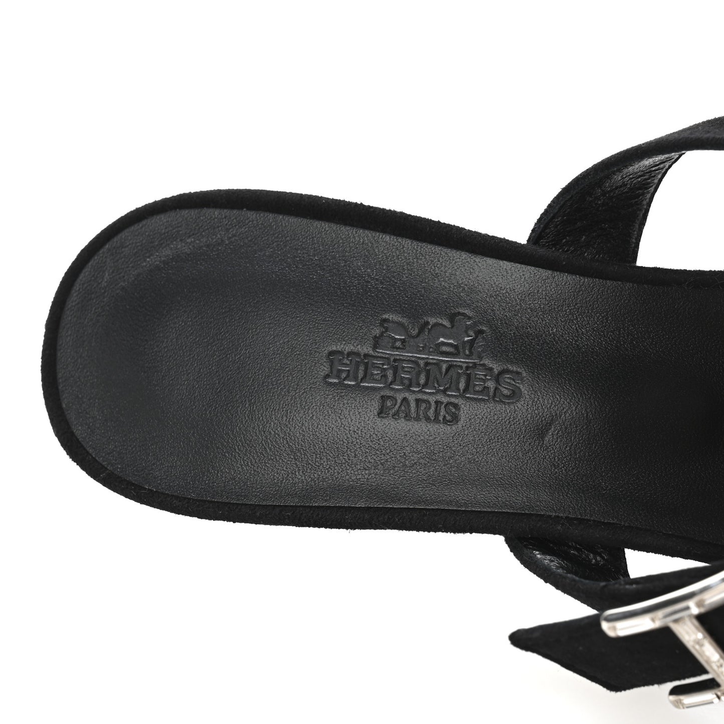 Suede Goatskin Blink Mules 36 Black