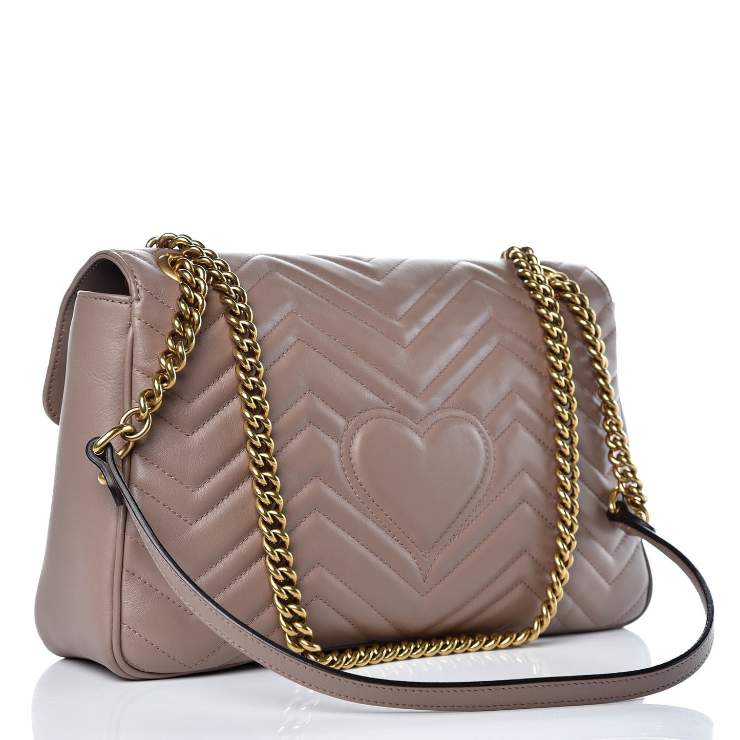 Calfskin Matelasse Medium GG Marmont Shoulder Bag Porcelain Rose