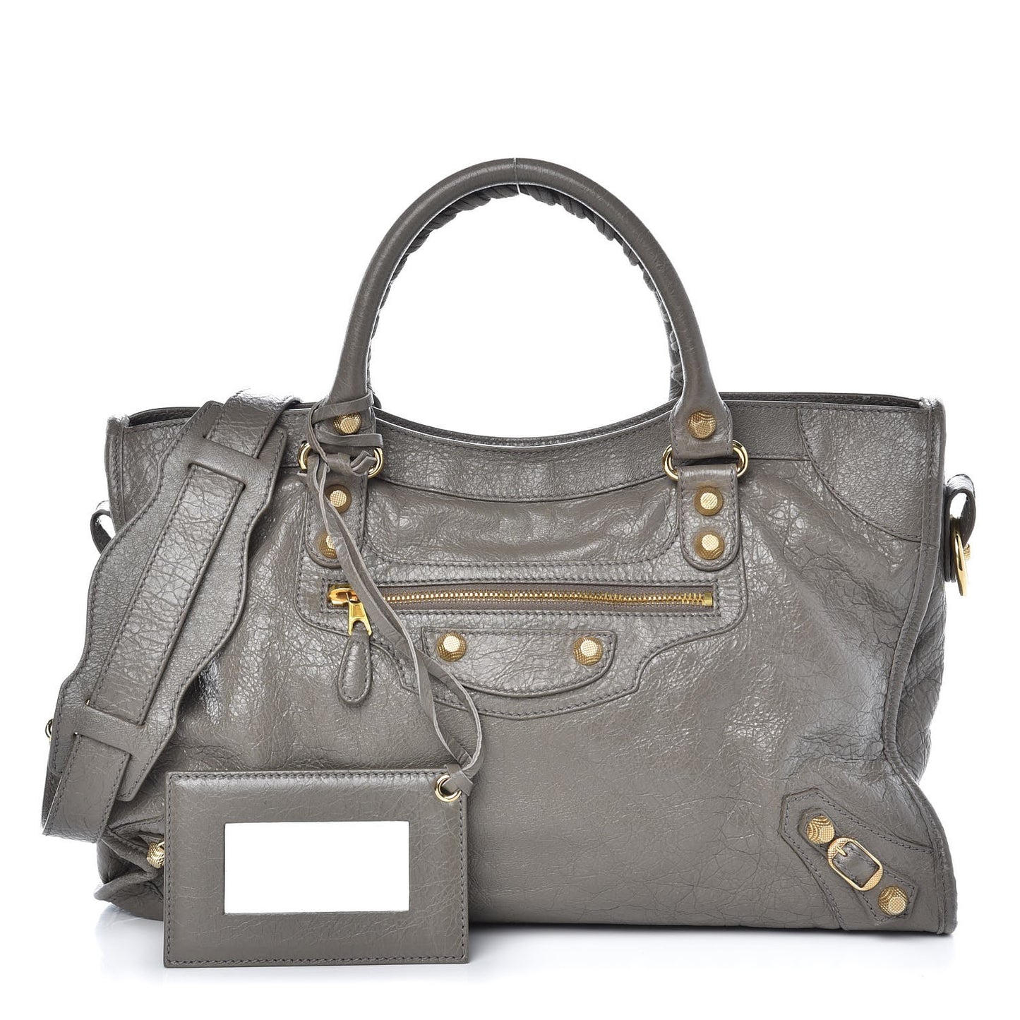 Agneau Giant 12 Gold Hardware City Beige Liege