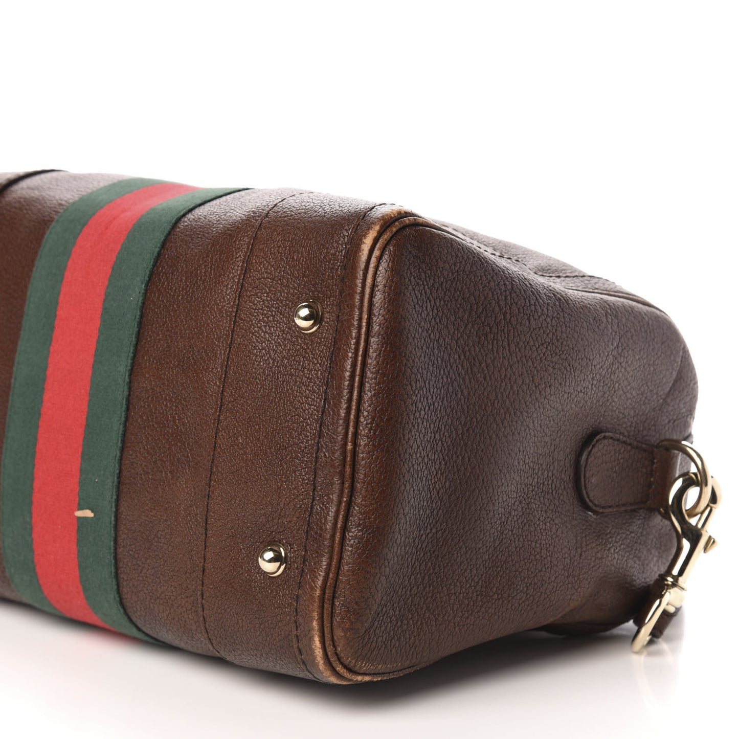 Calfskin Medium Seventies Web Boston Brown