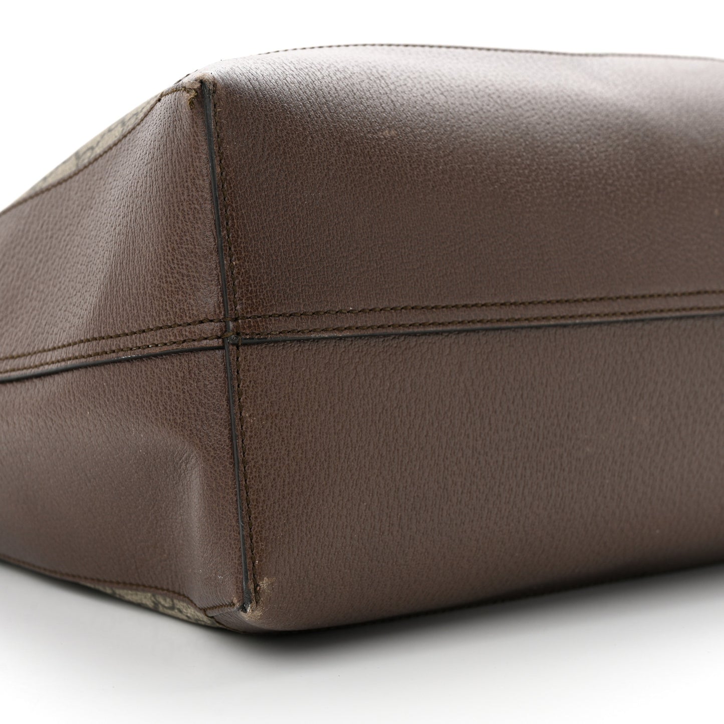GG Supreme Monogram Web Ophidia Tote Brown