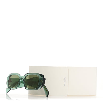 Prada Acetate Symbole Sunglasses SPR 17W Sage Green 8 of 8