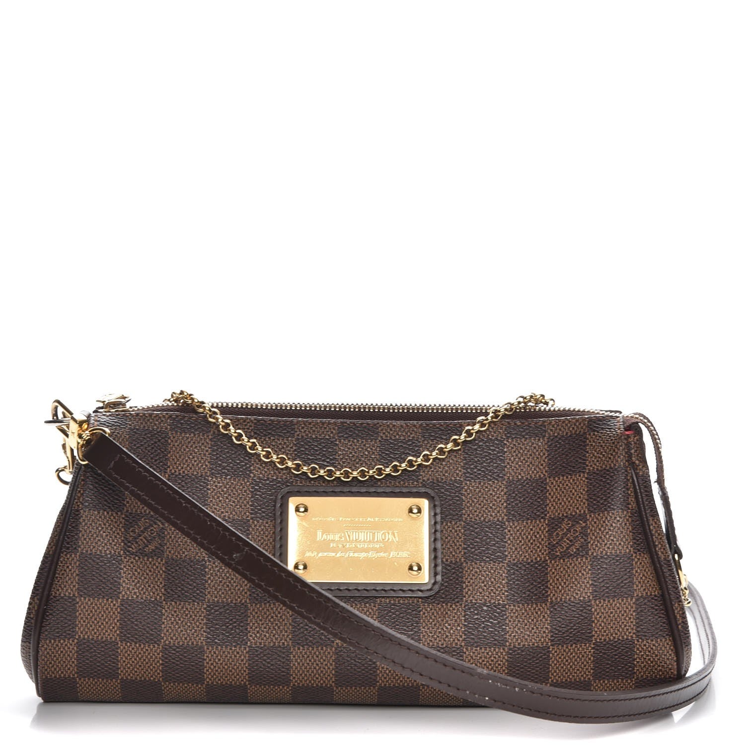 Louis Vuitton Damier Ebene Eva Clutch 2 of 13