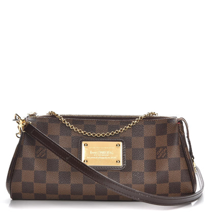 Louis Vuitton Damier Ebene Eva Clutch 2 of 13