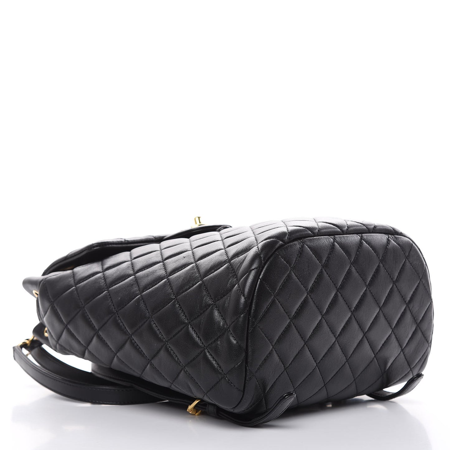 Lambskin Quilted Small Urban Spirit Backpack Black