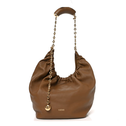 Loewe Mellow Nappa Medium Squeeze Bag Oak 1 of 9