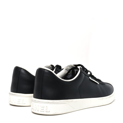 Chanel Calfskin CC Uniform Womens Sneakers 39 Black 5 of 8