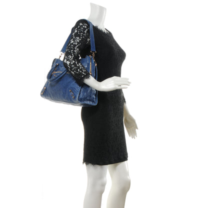 Balenciaga Agneau Giant 12 Rose Gold Hardware City Bleu Cobalt Bleu Electric 2 of 7