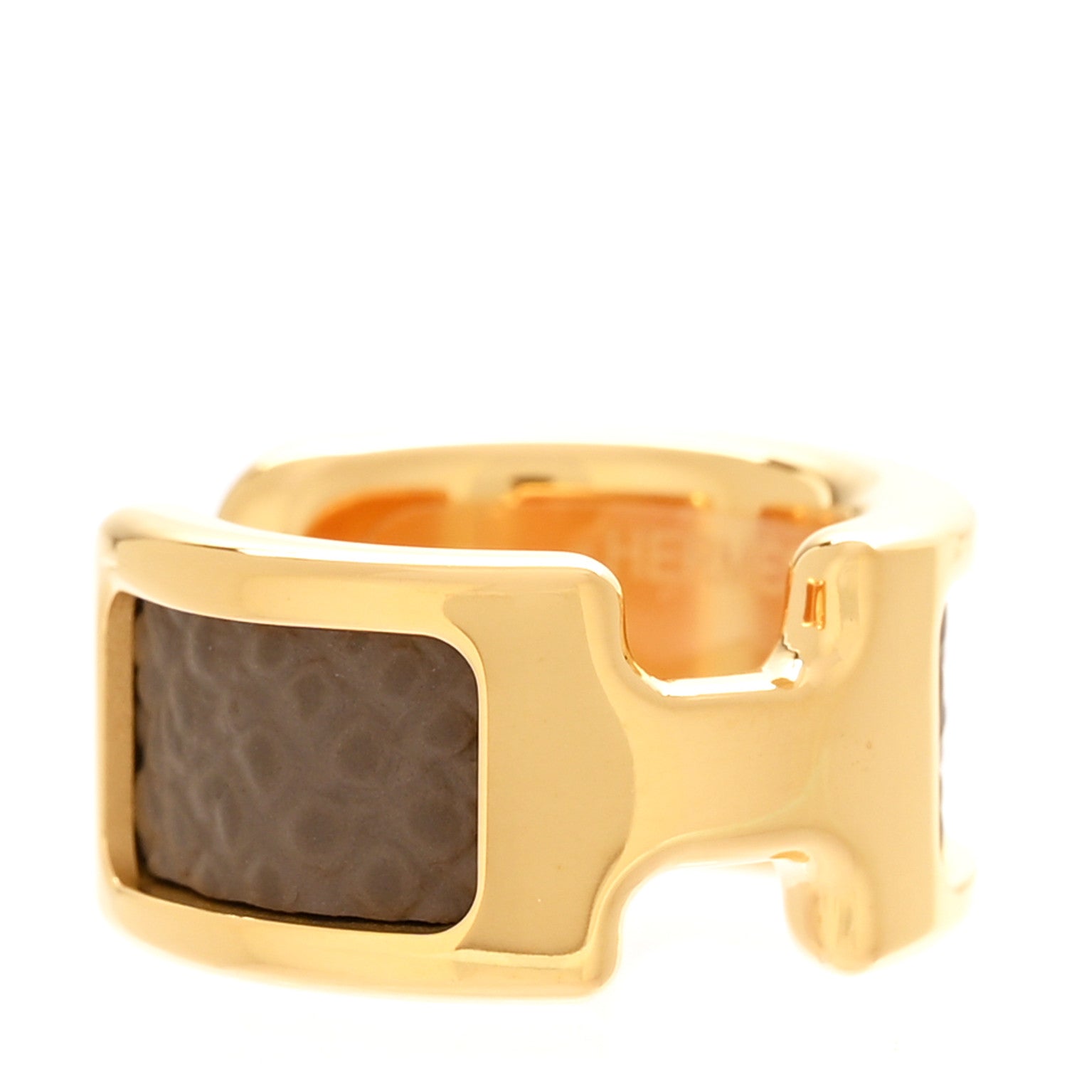 Hermes Epsom Olympe Ear Cuff PM Etoupe 1 of 4